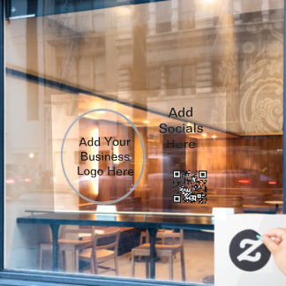 52" x 37.56" Business Logo Window Cling