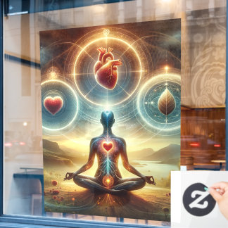 52" x 72" Yoga Window Cling