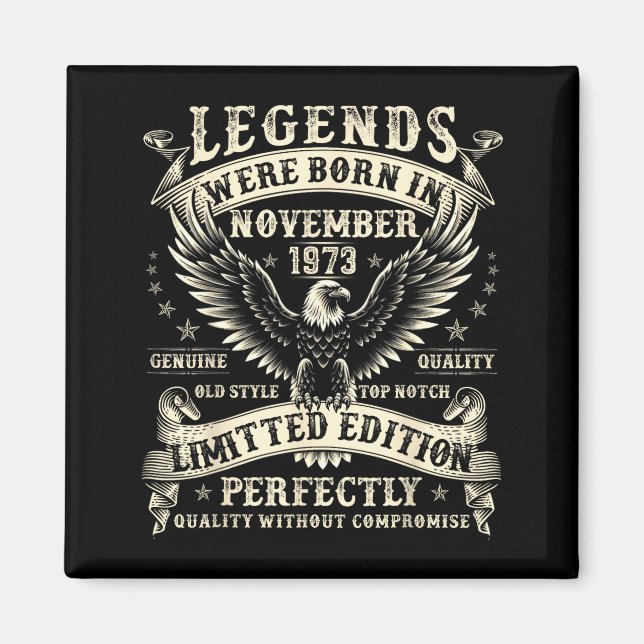 52 Year Old Bday For Men 52nd Birthday November 19 Magnet (Front)