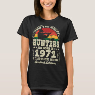 52 Year Old Deer Hunting Hunters Vintage 1971 52nd T-Shirt