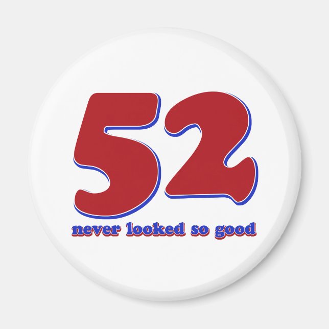 52 years magnet (Front)
