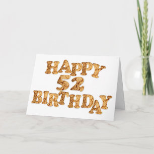 52e carte d'anniversaire pour un amoureux des cook