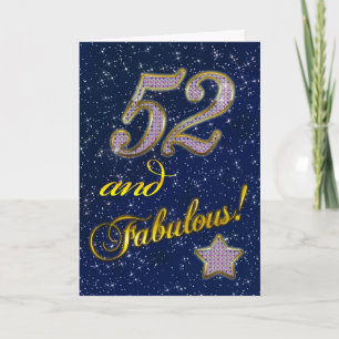 52e fête d'anniversaire Invitation