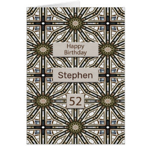 52nd Birthday Abstract Mandala Design