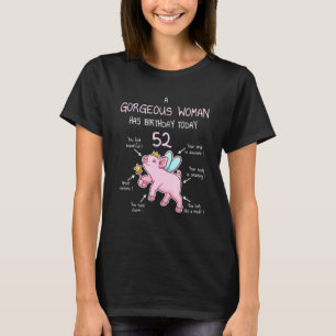 52nd Birthday Fifty Two Year Old Gorgeous Woman  P T-Shirt