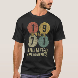 52nd Birthday for Men & Women Retro 52 Year Old Vi T-Shirt