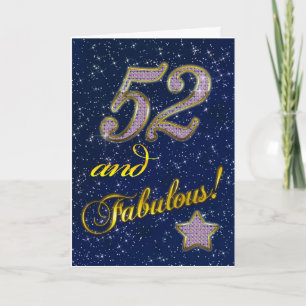 52nd birthday for someone Fabulous Card