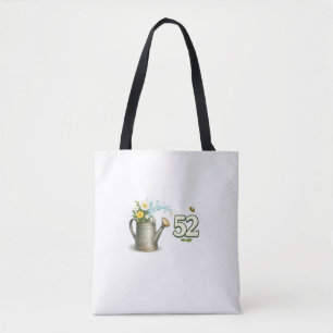 52nd Birthday Gardening Tote Bag Gift Plant Lover