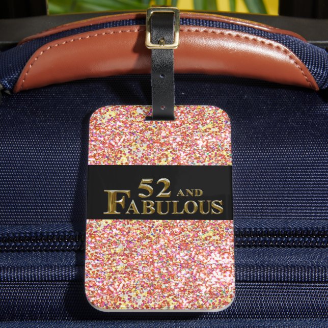 52nd Birthday  Luggage Tag (Front Insitu 2)