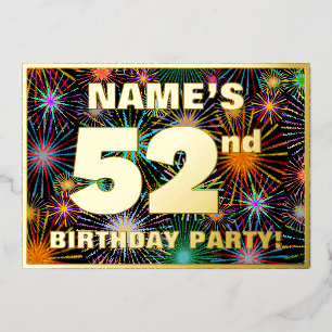 52nd Birthday Party — Fun, Colourful Fireworks Loo