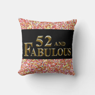52nd Birthday  Throw Pillow