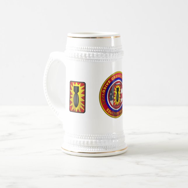 52nd Explosive Ordnance Disposal Group Beer Stein (Front Left)