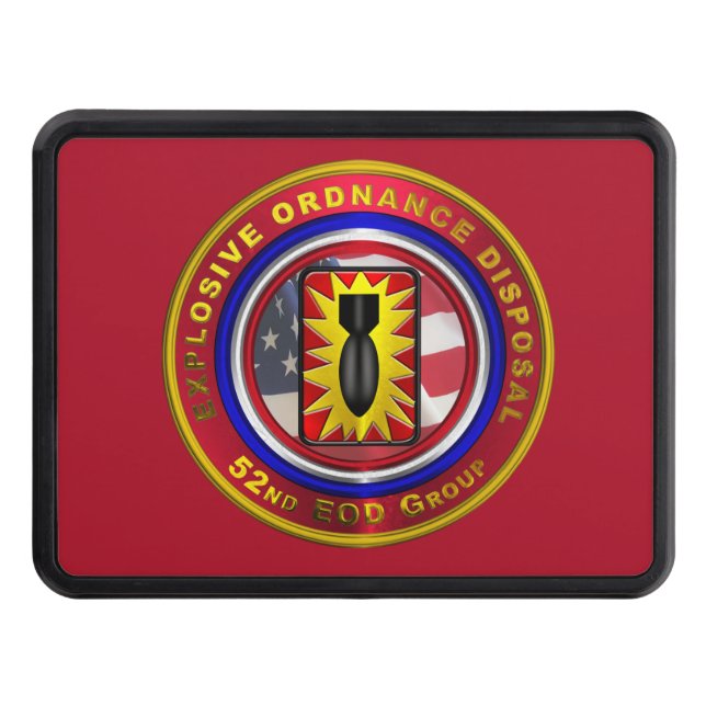 52nd Explosive Ordnance Disposal Group Trailer Hitch Cover (Front)