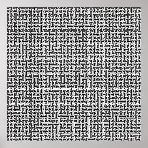 52x52 or Smaller Poster Maze3 Customize the white!