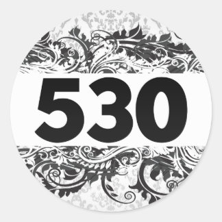 530 CLASSIC ROUND STICKER