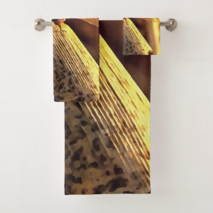 534424932Elegant Red Darter Dragonfly Insect Art Bath Towel Set