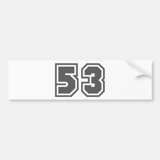 53 BUMPER STICKER (Front)