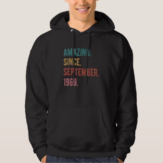 53 Year Old 53rd Birthday  Amazing Since September Hoodie