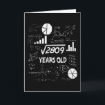 53 Years Old Bday Math Teacher 53rd Birthday Gift Card<br><div class="desc">Birthday Design For anyone who's horoscope say difficult & Stubborn But totally worth.Wear it with pride at work,  school gym perfect to pair with shorts,  leggings or jeans for a casual yet trendy Look</div>
