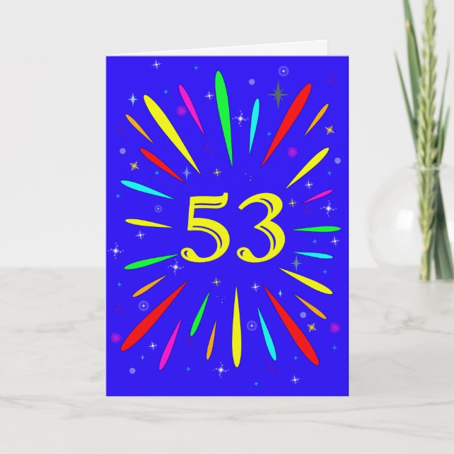 53e carte d'explosion anniversaire (Devant)