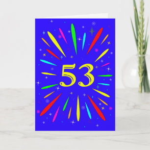53rd Birthday Explosion Card