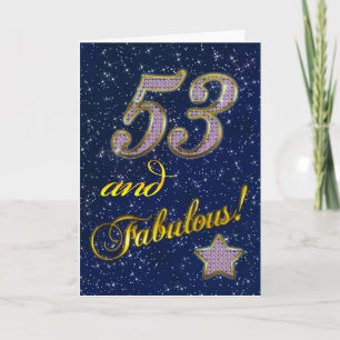 53rd birthday for someone Fabulous Card