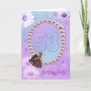 53rd Birthday party Invitation