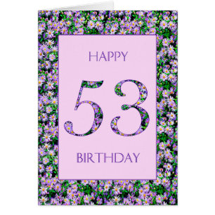 53rd Birthday Purple Daisies