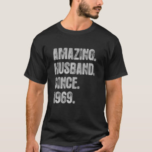 53rd Wedding Aniversary For Him Amazing Husband Si T-Shirt