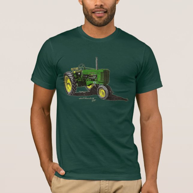 '54 JD 50 Tractor Colour T-Shirt (Front)