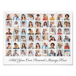 54 Photo Collage Add A Greeting Photo Enlargement Print