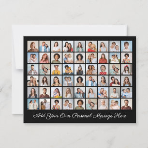 54 Photo Collage Add Your Own Greeting  Holiday Card