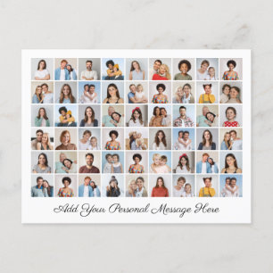 54 Photo Collage Add Your Own Greeting Holiday Postcard