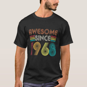 54 Year Old Vintage Awesome Since 1968 Retro 54th T-Shirt