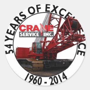 54 Years of Excellence Classic Round Sticker