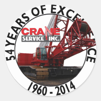 54 Years of Excellence Classic Round Sticker