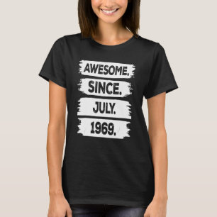 54 Years Old 54th Birthday Mens  Awesome Since Jul T-Shirt
