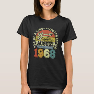 54 Years Old Awesome Since August 1968 54th Birth T-Shirt