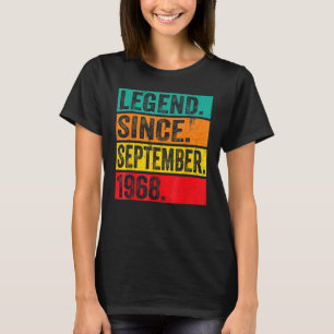54 Years Old Legend Since September 1968 54th Bir T-Shirt