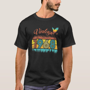 54 Years Old Vintage Retro 1968 54Th Birthday Eagl T-Shirt