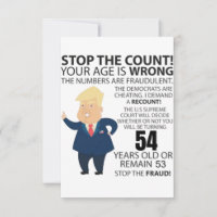 54 Years Trump Happy Birthday Present Funny
