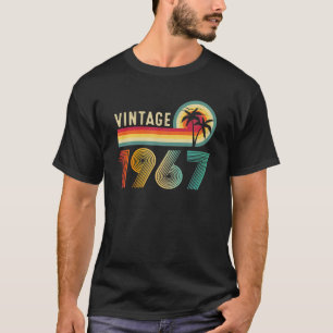 54 Yrs Old Gift Vintage 1967 Retro 54th Birthday T-Shirt