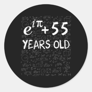 54Th 54 Math Geek Euler Identity Classic Round Sticker