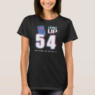 54th Birthday Boy Girl Level 54 Unlocked Video Gam T-Shirt