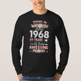 54th Birthday Happy Birthday To Me Made In April 1 T-Shirt