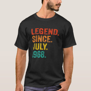 54Th Birthday Legend Since July 1968 54 Years Old T-Shirt