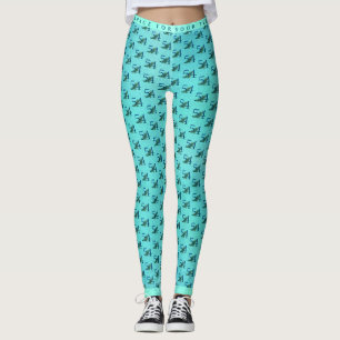 54th Birthday or Anniversary Peacock Feathers Leggings
