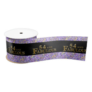 54th  Birthday  Satin Ribbon