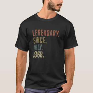54th Birthday Vintage Legendary Since July 1968 T-Shirt