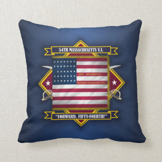54th Massachusetts V.I. Throw Pillow